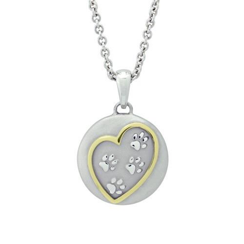 Paws In My Heart Gold Cremation Pendant